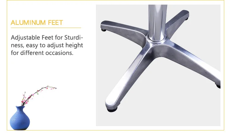 Outdoor stainless steel folding bar cocktail table 