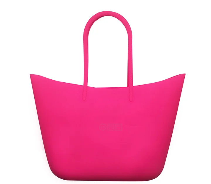 Silicone Beach Bag Durable Cany Coloful Beach Tote Bag Fashion Plastic ...