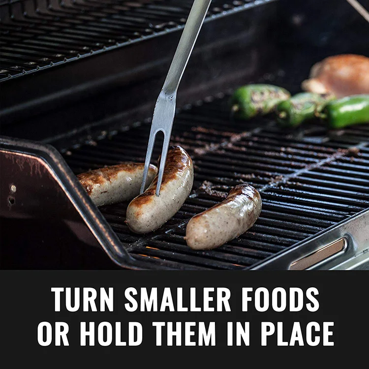 online 2019 Hot Sale  Professional Eco -friendly Food Grade 4pcs BBQ Utensil Set Stainless Steel Barbecue Tool Set