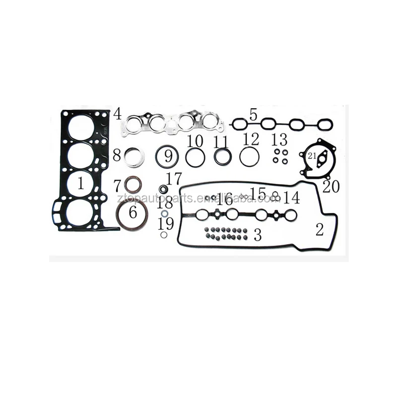 Full Gasket Set Engine Overall Gasket Kit for Toyota Vios 04111-23040
