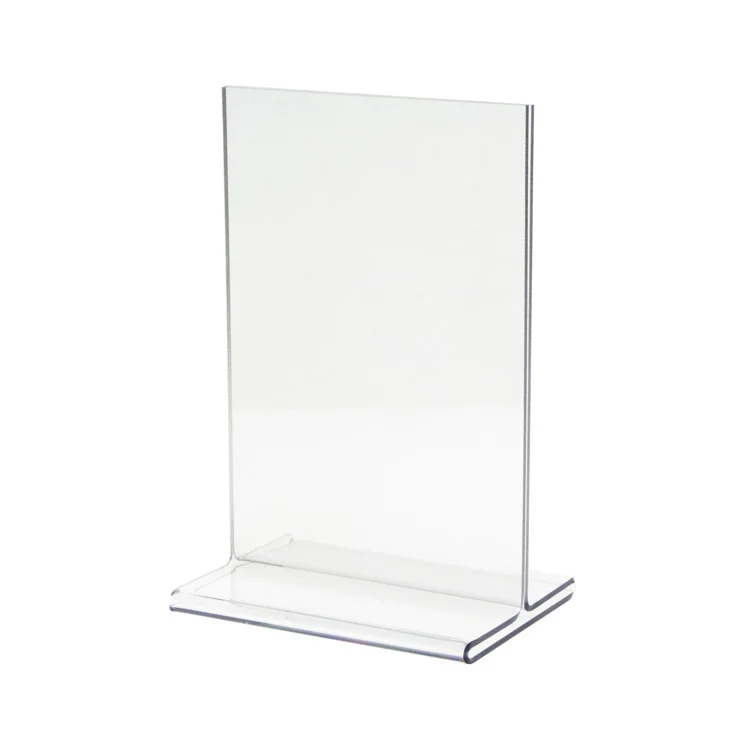 Custom Supply Hotel Restaurant Acrylic Table Tent Menu Holder For
