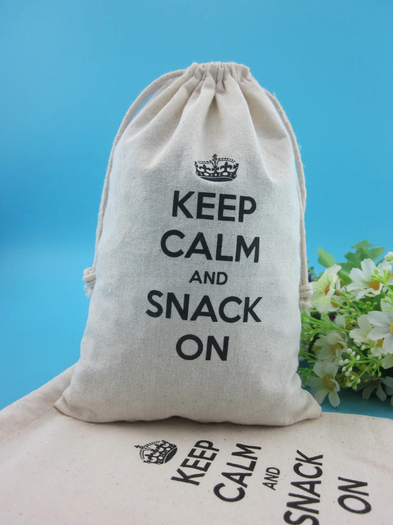 Personalized Logo Cotton Drawstring Muslin Gift Bag Buy Cotton Gift