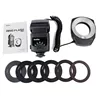 Godox Macro Ring Flash Light ML-150 with 6 Lens Adapter Rings for DSLR