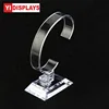 Acrylic c clip wrist apple smart watch display stand holder tray rack showcase with C ring