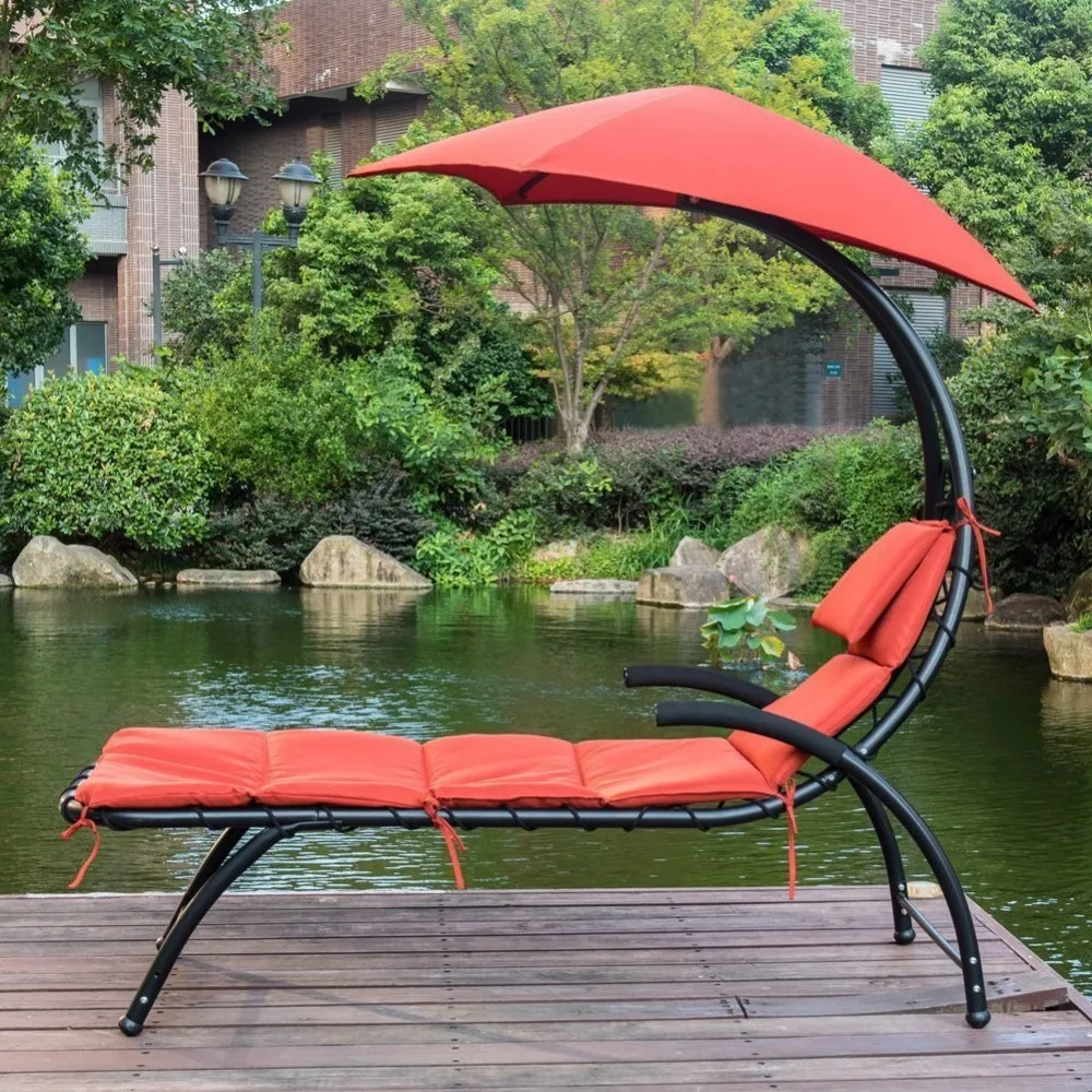 Garden Dream Chaise Lounger Chair With Sun Shade Canopy - Buy Dream ...