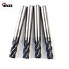 Factory single flute aluminum endmill slot drills and end mills all packaging by plastic box