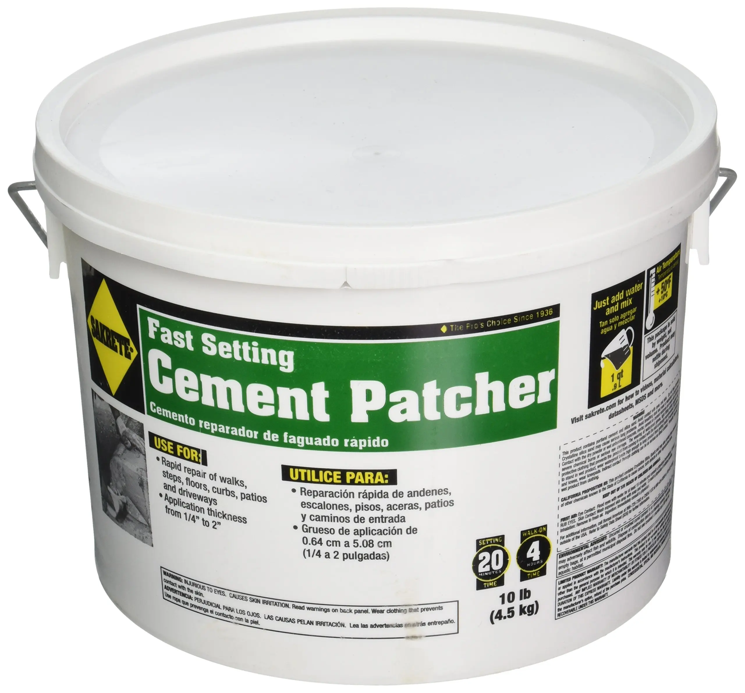 SAKRETE OF NORTH AMERICA 60205004 Cement Patcher, 10 lb