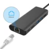 6 In 1 usb c dock Hub Type C type-c multiport Adapter to 4K UHD RJ45 Ethernet lan USB 3.0 usb hub