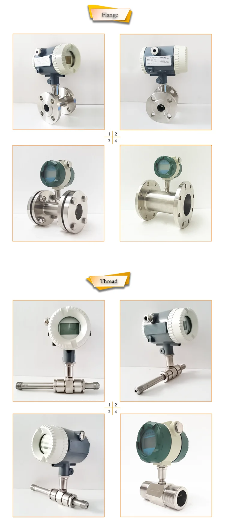 4~20ma output water flow meter