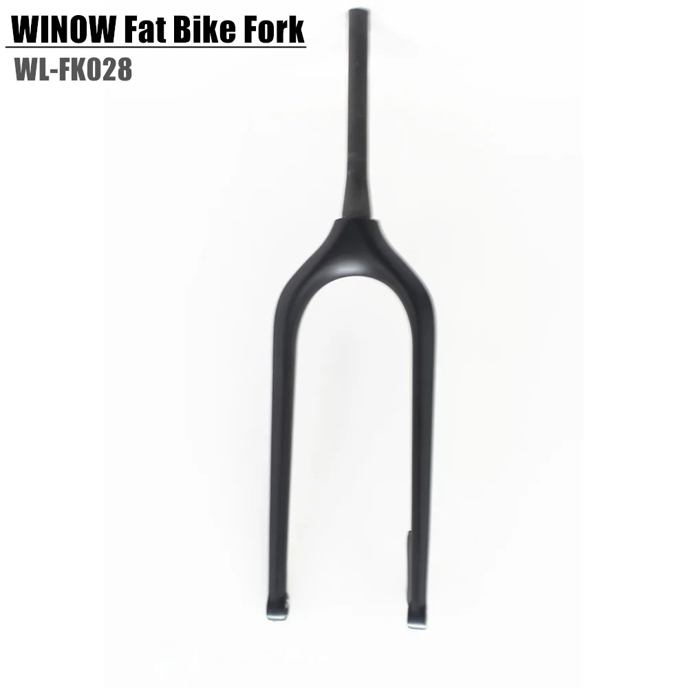 135mm 26er Fat Bicycle Fork FULL Carbon Thru Axle UD Matt Tapered Tube Disc