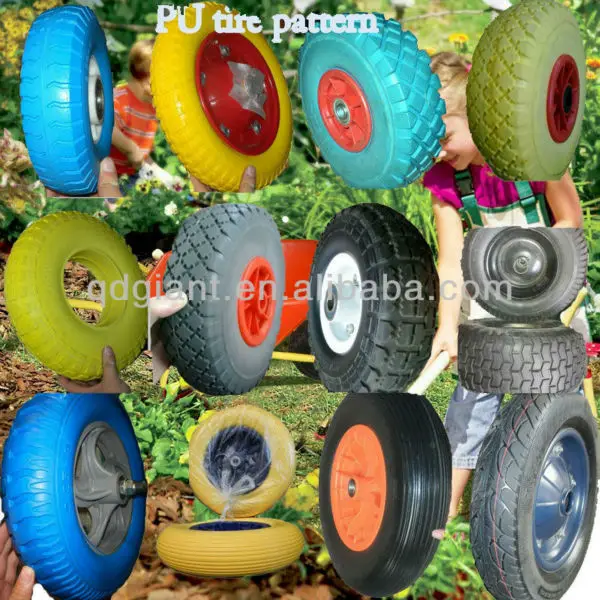 pu foam rubber wheels 6"X2"