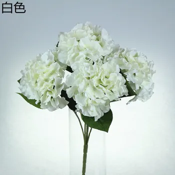 Af16167 Gros 5 Têtes Fleurs Dhortensia Artificielles Pour Mariage Fleur Mur Buy Fleur Artificielle Pour Arrangement Gravefleur Artificielle Pour