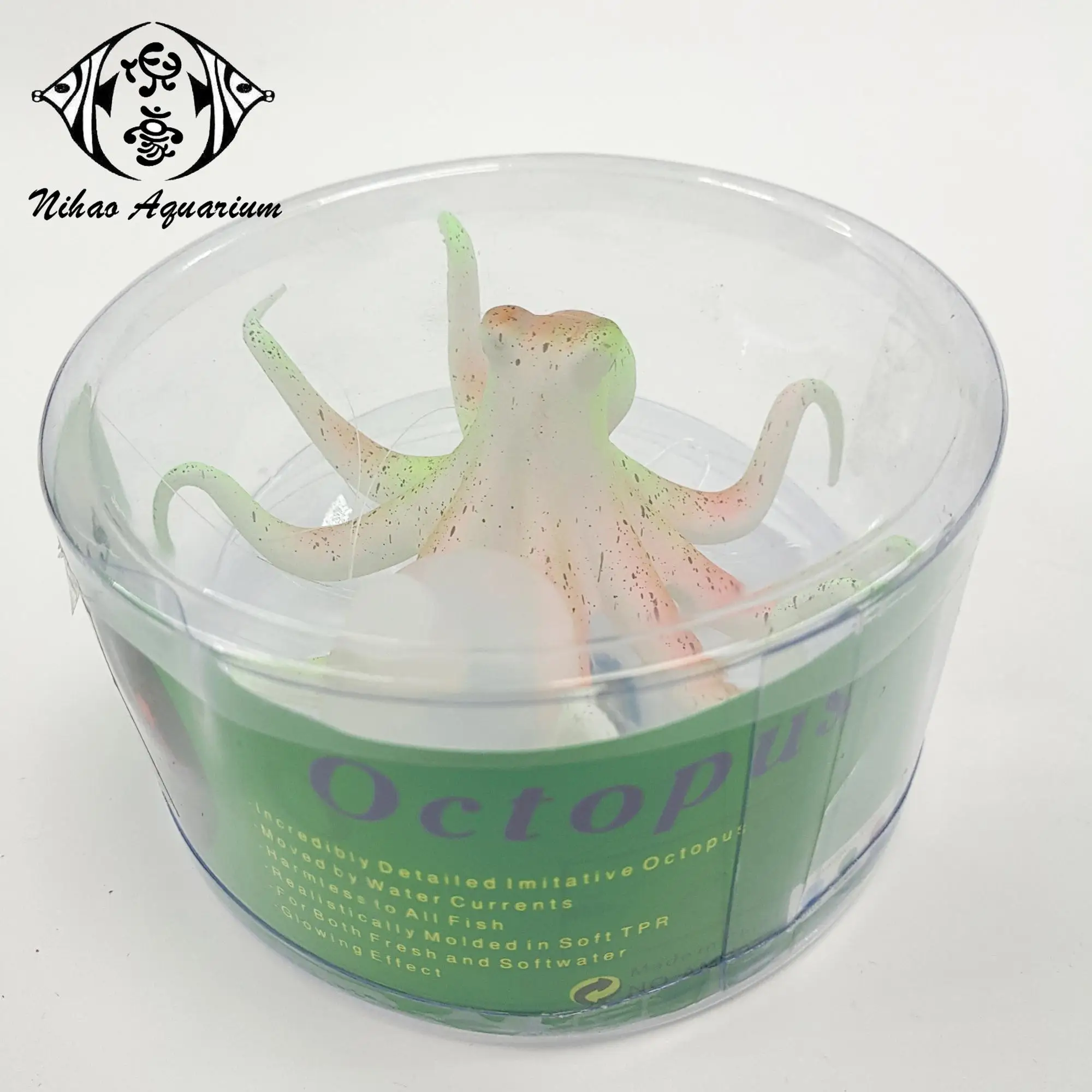 Oem Silicon Soft Realistic Octopus Decorations Marine Sea Aquarium Fish