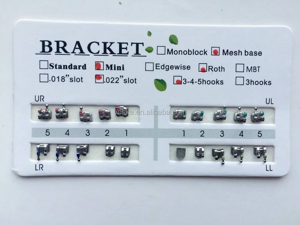 Dental Orthodontics Elastic Ligature Ties / Dental Moudles Mixed Color with CE