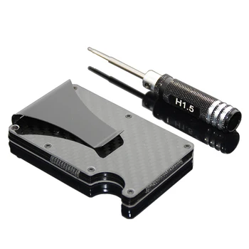 wholesale rfid carbon fiber money clip card holder one whole set screwdriver gift box credit card - Money Clip And Card Holder wholesale rfid carbon fiber money clip card holder one whole set screwdriver gift box credit card - Money Clip And Card Holder