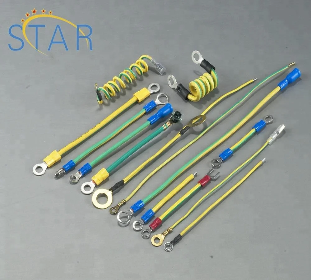 Pvc Jacket Ground Lead Wire Cables With Ring Terminal Buy Ground Lead,Ground Wires With Ring