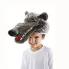 Custom Logo Available Realistic Wolf Shaped Children Winter Hat
