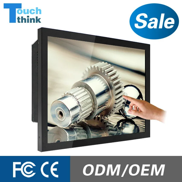17 inch projected capacitive touch screen industrial monitor