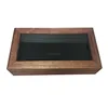 Eco-friendly custom storage wooden gifts box with glass window