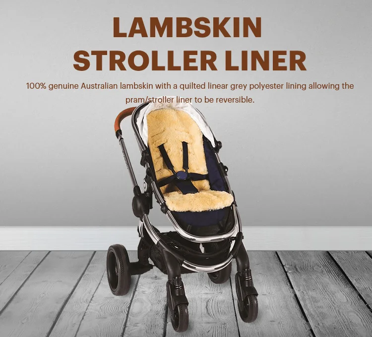 GENUINE SHEEPSKIN Baby Buggy/Stroller/Car Seat Liner 