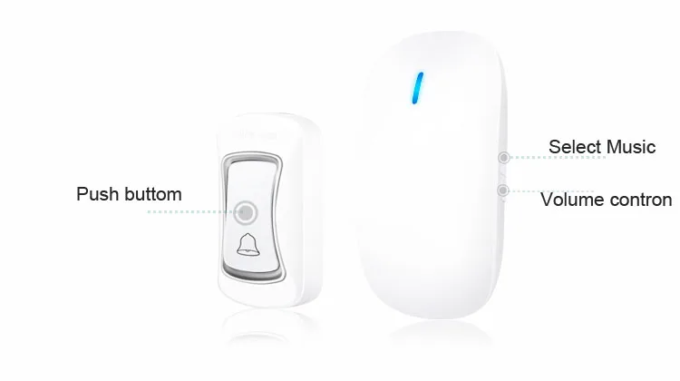 mechanical push button doorbell