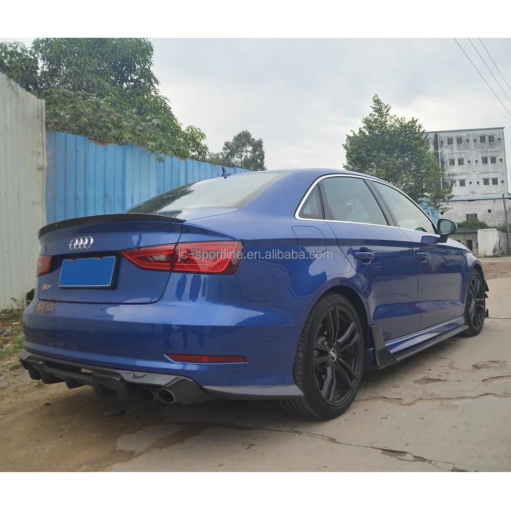 Jc Sportline Carbon Fiber Rear Bumper Lip Diffuser For Audi S3 2015