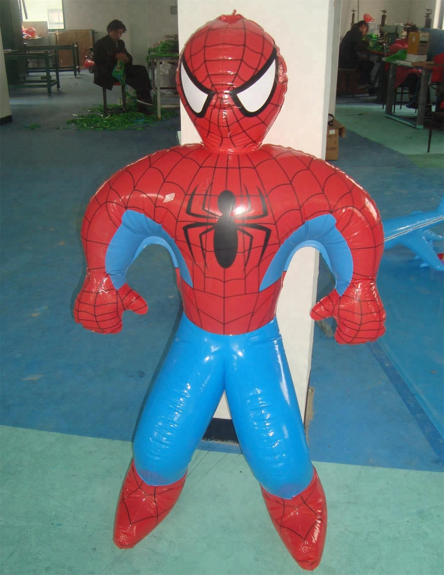 KIDS TOYS INFLATABLE BLOW UP SPIDER MAN SMALL PLASTIC TOYS FIGURE CHARACTER 
