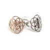 Fashionable 316l surgical stainless steel women seed of life flower of life ring
