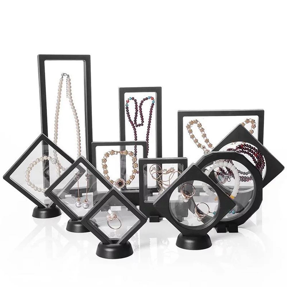 Clear Plastic Membranes Photo Frame Display/ Collection Box/ Jewelry