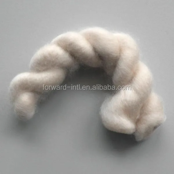 Fine Animal Hair Carded And Combed Cashmere Tops Buy Carded Cashmere