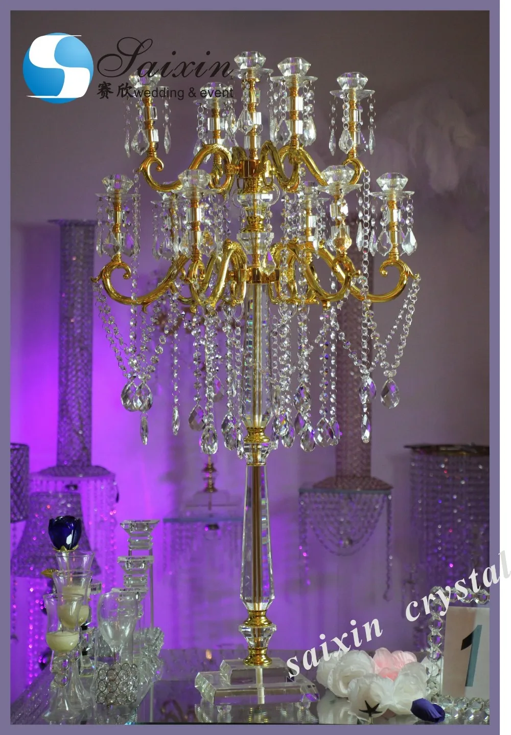 Large Crystal Centerpieces Wedding Decoration Zt215 Buy Wedding Decoration