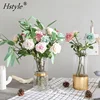 2019 New Design Artifical Fabric Rose Flowers With Single Stem For Wedding Decoration FZH191