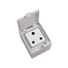 SAIP/SAIPWELL Hot Sales Outdoors 3 Pin Plastic Cover Ip65 Socket Waterproof