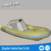 430cm pvc inflatable fishing plastic boat with double fiberglass hull