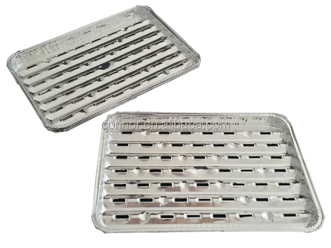 Disposable Aluminum Foil Grill (used For Meat Roasting And Disposable Aluminum Foil Grill (used For Meat Roasting And