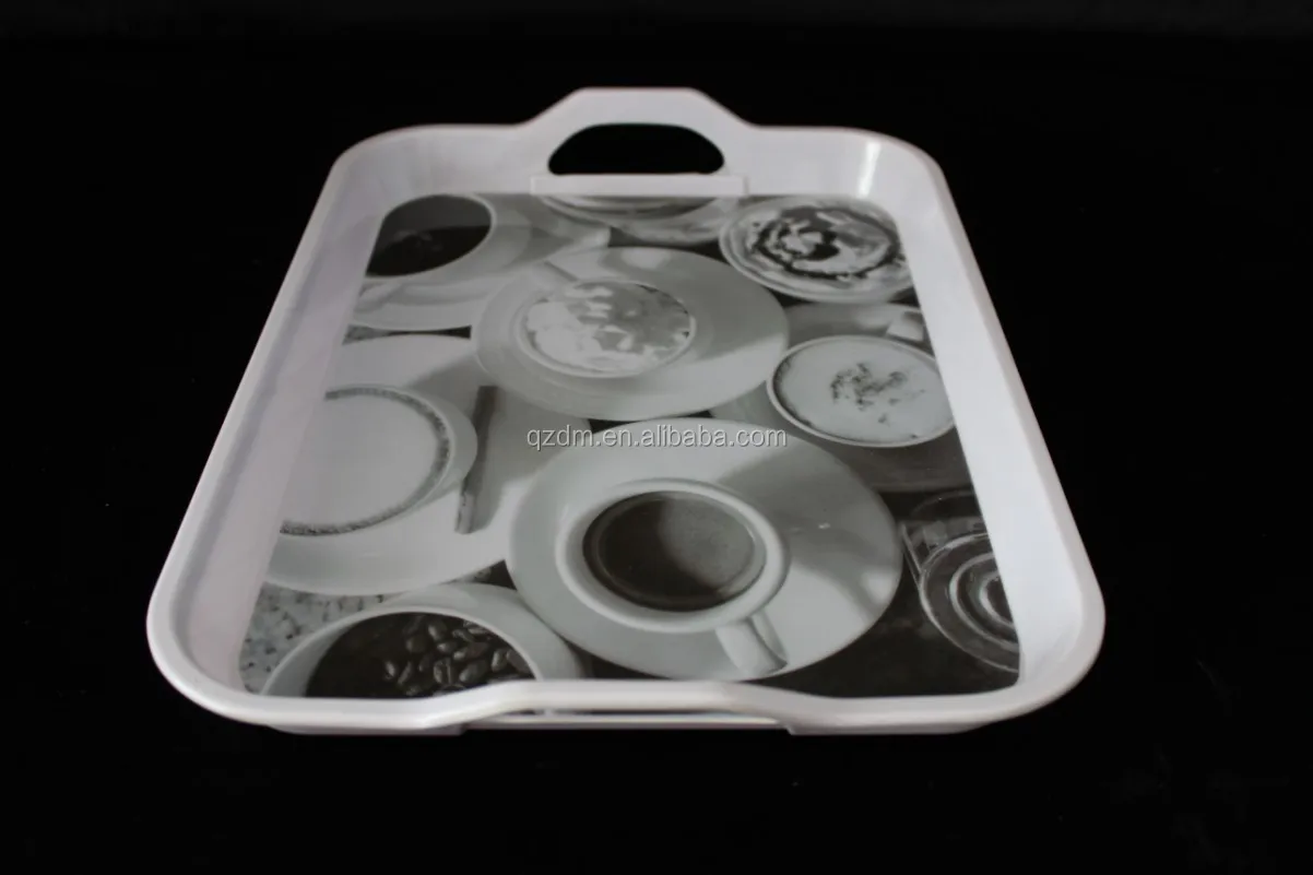 15inc Melamine Tray With Handle FDA
