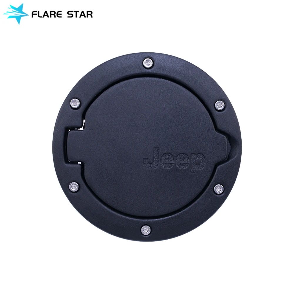 
Fuel Filler Door Cover, Fuel Tanks Cap for JK 07-16, Jeep Wrangler Auto Accessories Gas Door Cover 