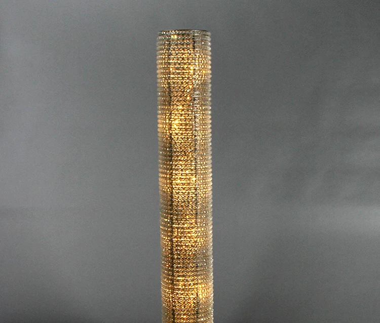 Modern Decorative Cylinder Luxury and Simple Crystal Chain Wall Lamp for Bedroom