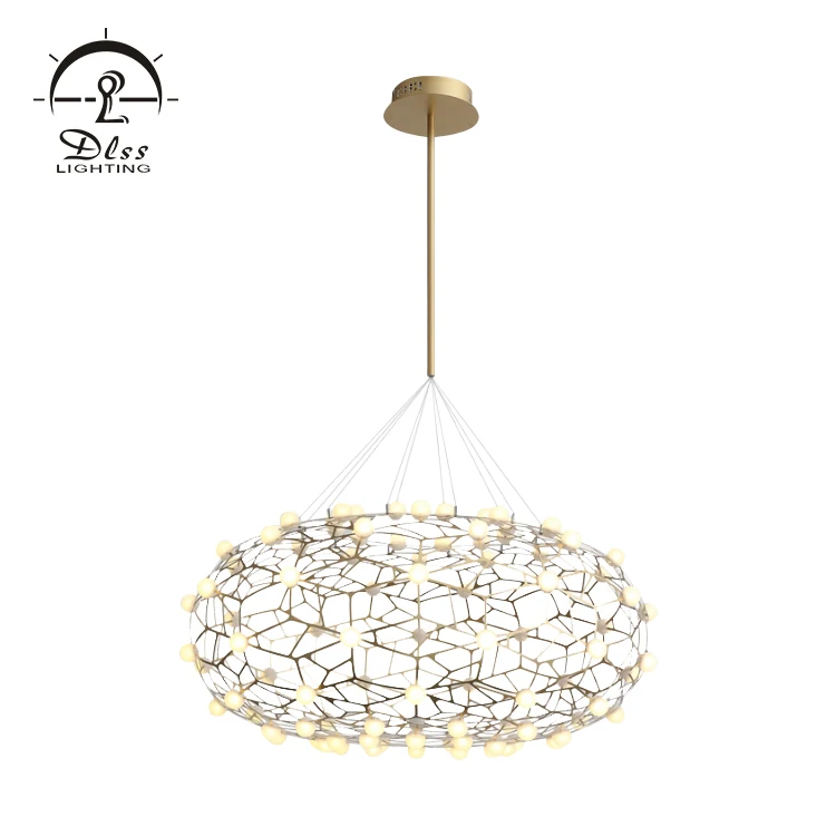 Traditional type modern style industrial stainless steel acrylic chandelier pendant lights