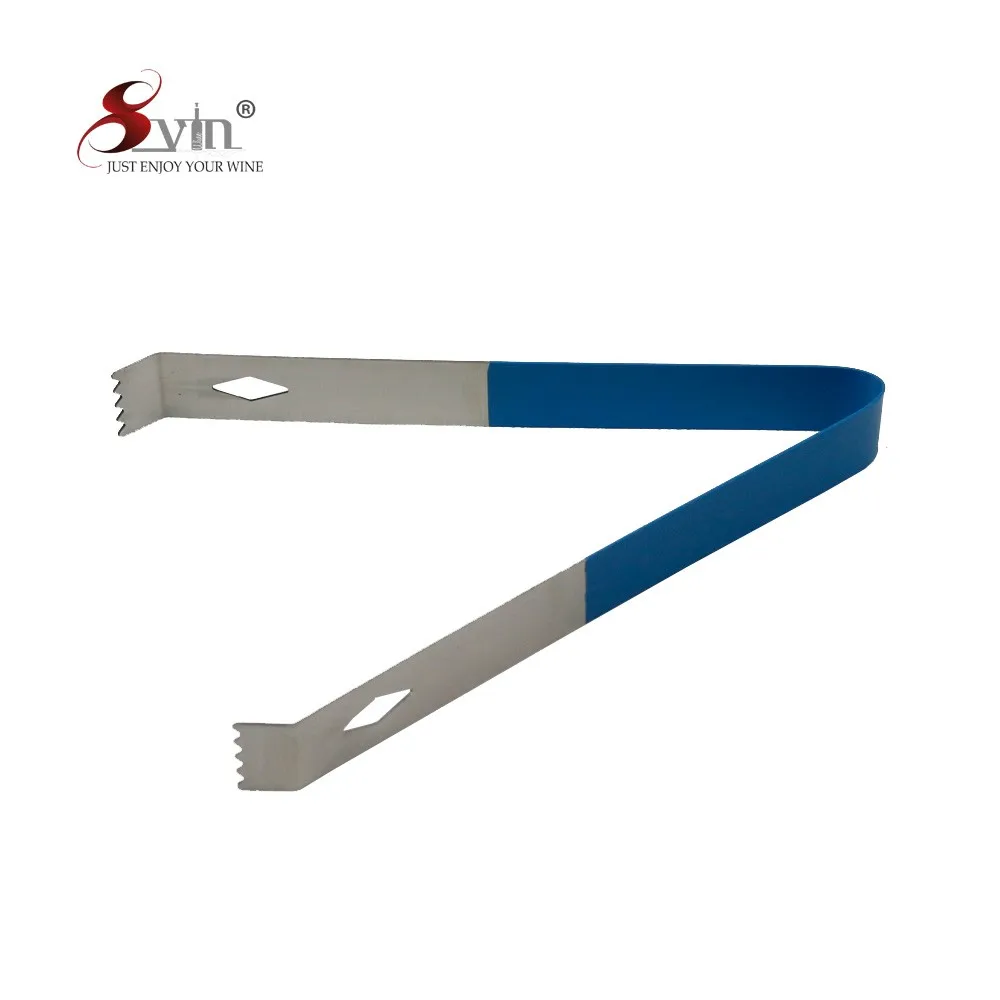 2018 Amazon New Design Blue Color Painted Cocktail Shaker and Bar Tool Set with 5 Pieces Ice Tong