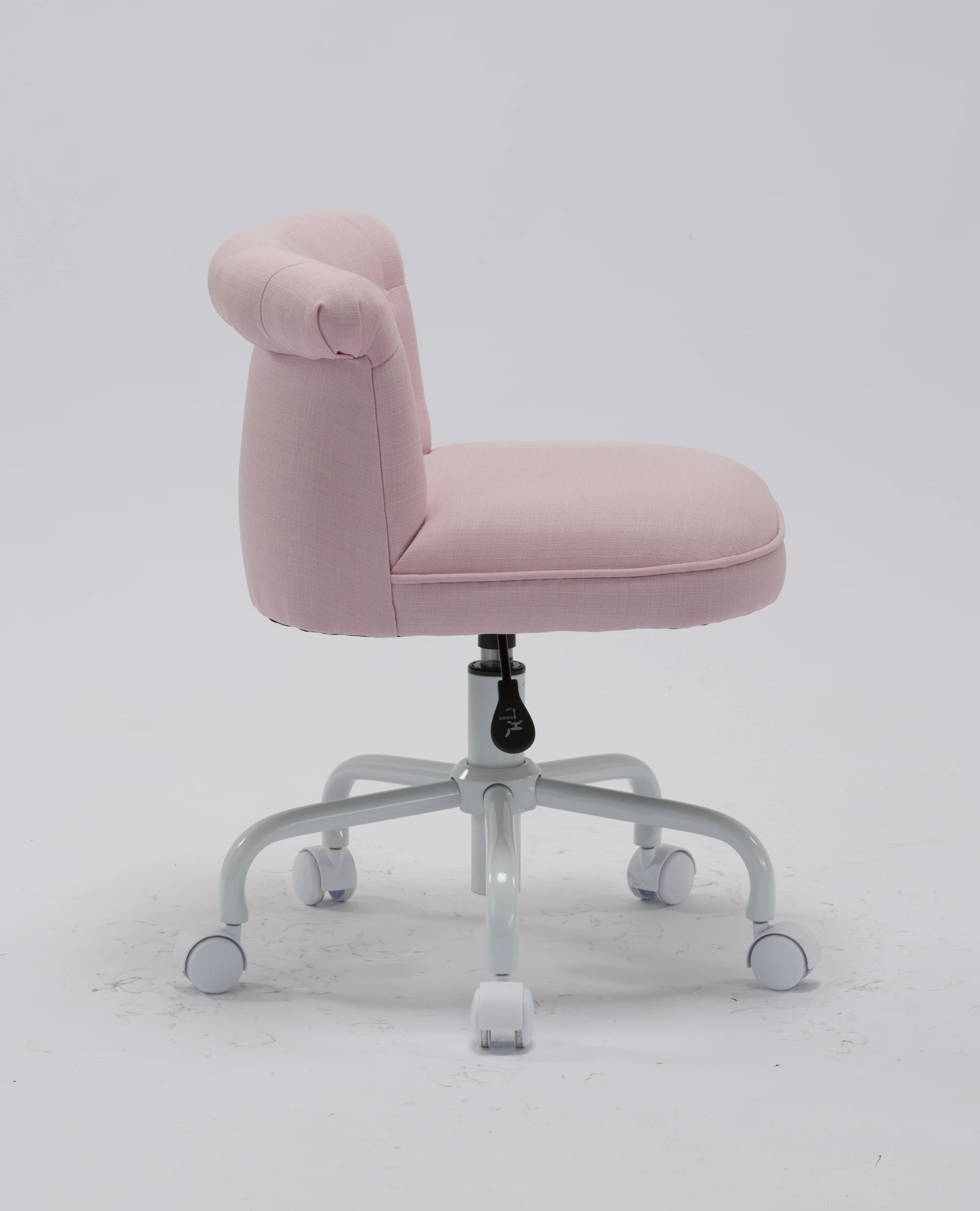 Macaron Office Chair Armless,Home Office Chair Pink Chair,Girl Chair