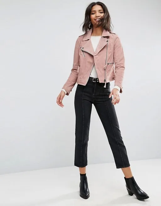 soft suede jacket womens