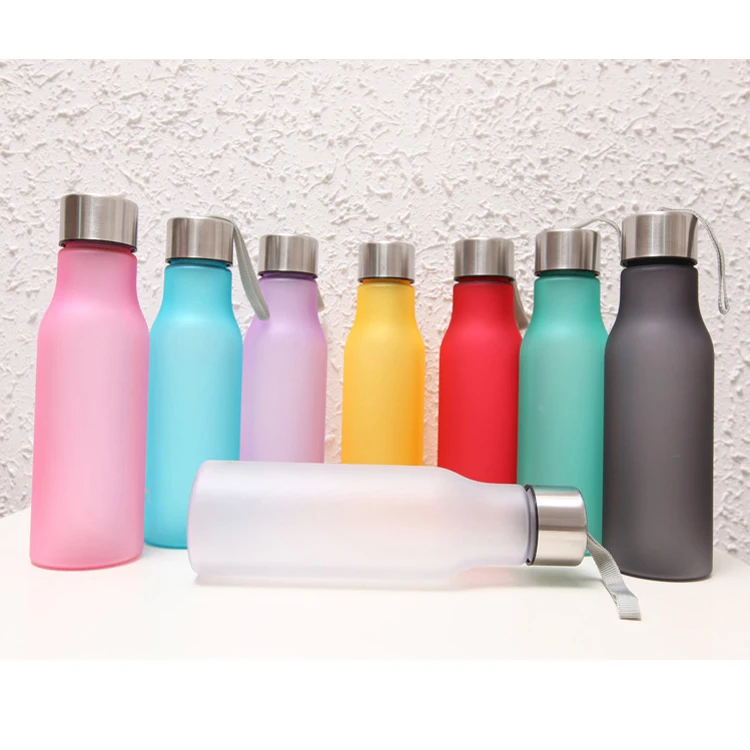 500ml Glass Water Bottle Add Silicone Sleeve - Buy 500ml Water Bottle ...