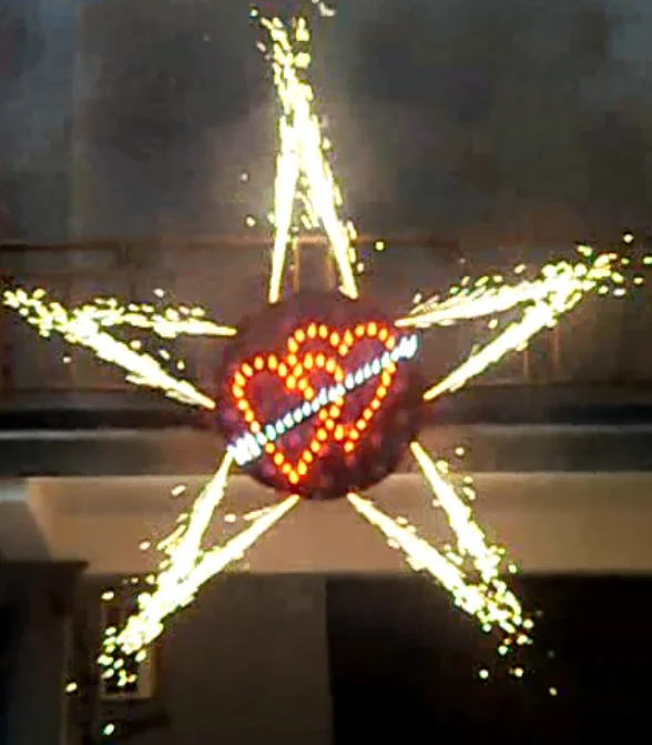 Wholesale Stage Show Silver Triangle Rotating Wheel Fireworks Buy