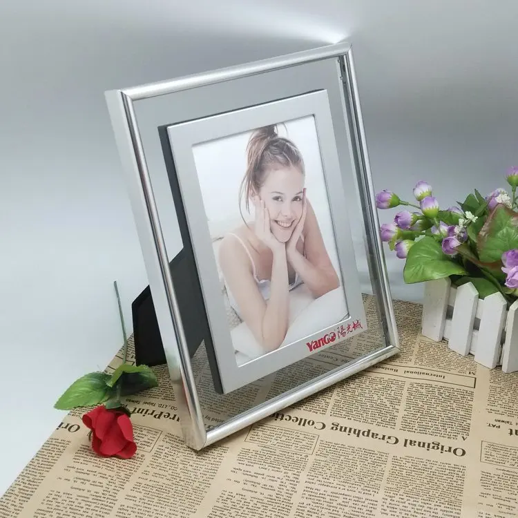 Glass Photo Frame Wholesale With Round Aluminum Edge Buy Glass Photo