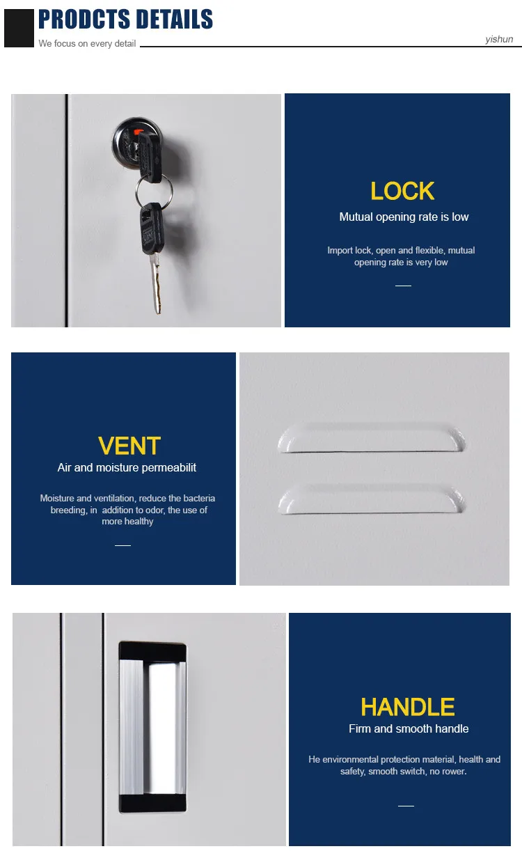 Colorful Vertical 12 Door Steel Locker / Steel Metal Locker