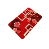 Flower design printed 100% polyester absorbs water doormat