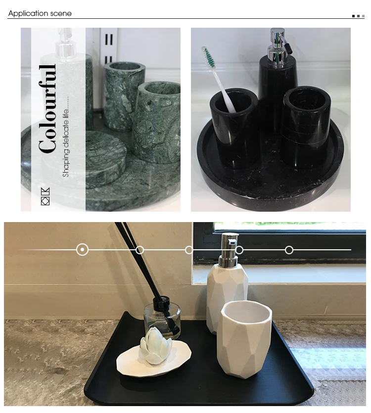 Wholesale Home Goods Modern Natural Marble Bathroom Luxury Accessories