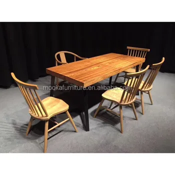 Rectangular Shaped Style Zebra Wooden Dining Table Set Rectangular Shaped Style Zebra Wooden Dining Table Set