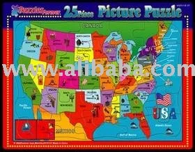 25 Pieces Usa Map Jigsaw Puzzle Wholesale Price Piece Buy 25